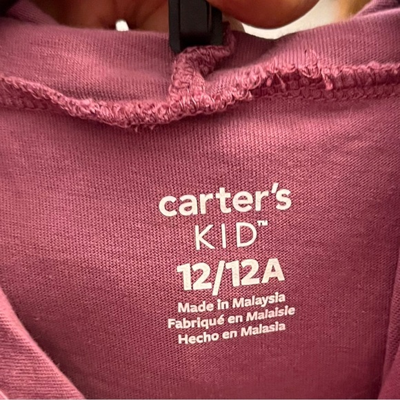 Carter’s Better Together Hooded Purple Long Sleeve Shirt Floral With Earth 12 - Picture 2 of 3